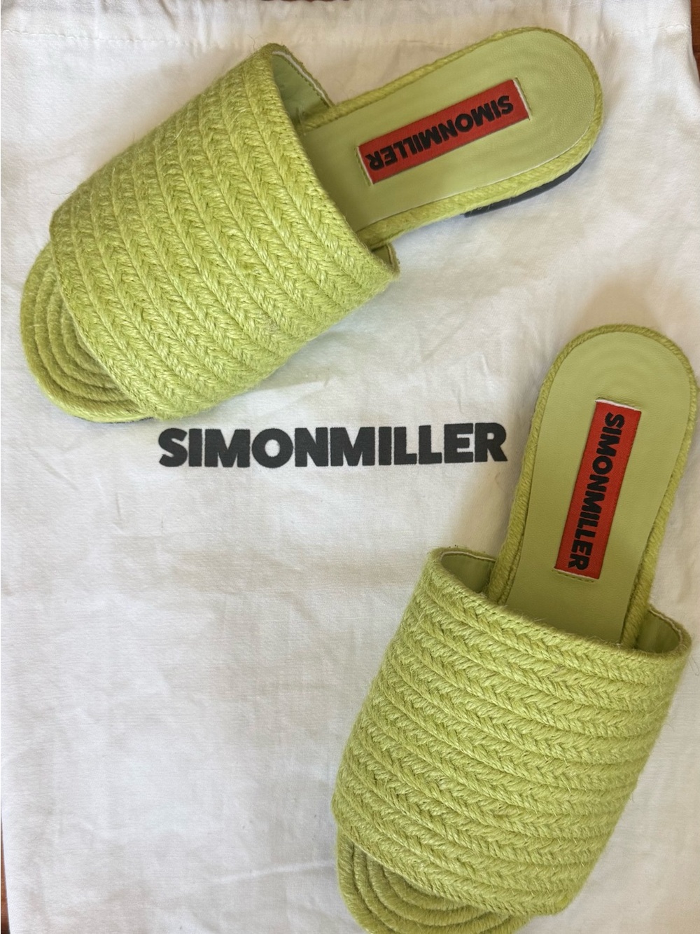 Simon Miller NWOT Raffia Salerno Woven Slide Mules